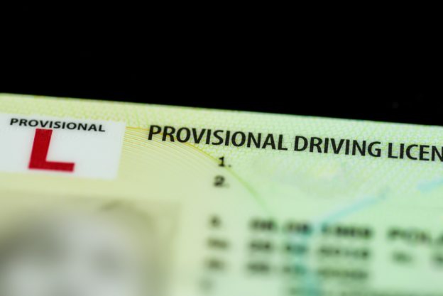 An image of a provisional driving licence - getting ready for your first driving lesson